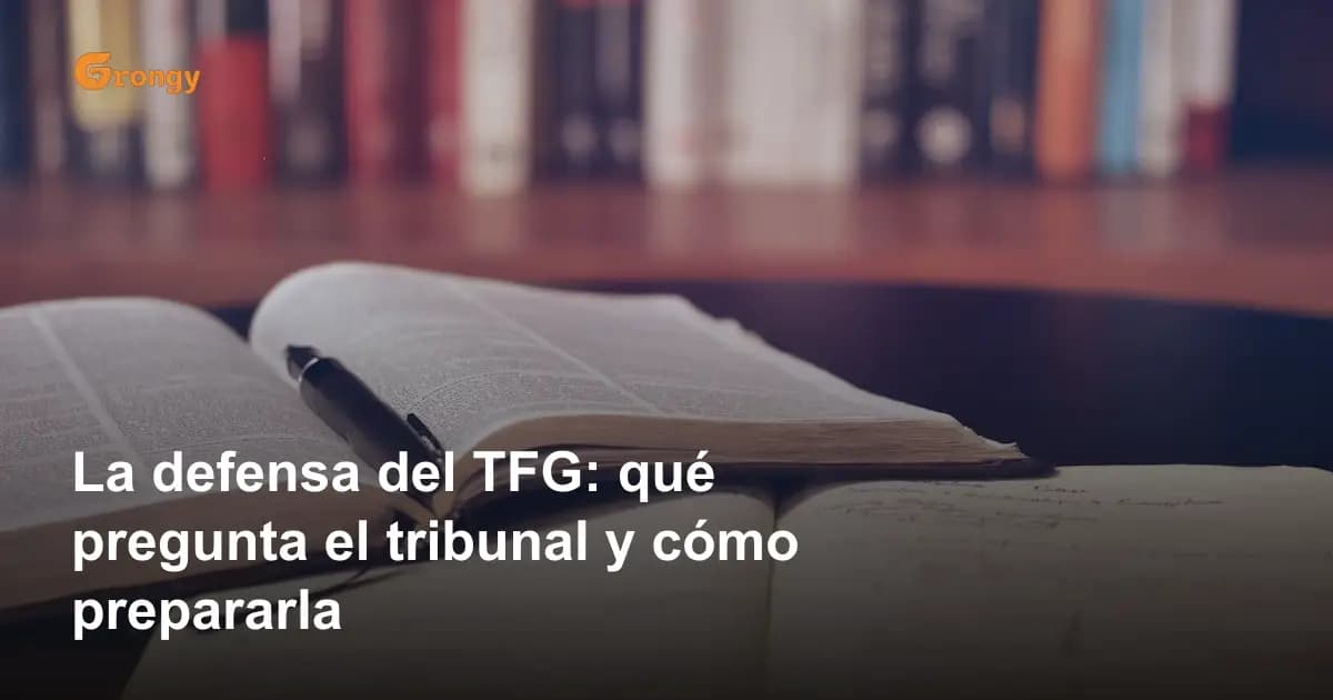 La defensa del TFG: qué pregunta el tribunal y cómo prepararla