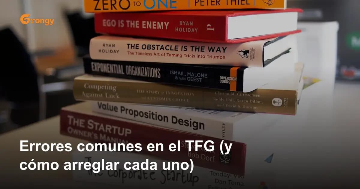 Errores comunes en el TFG (y cómo arreglar cada uno)