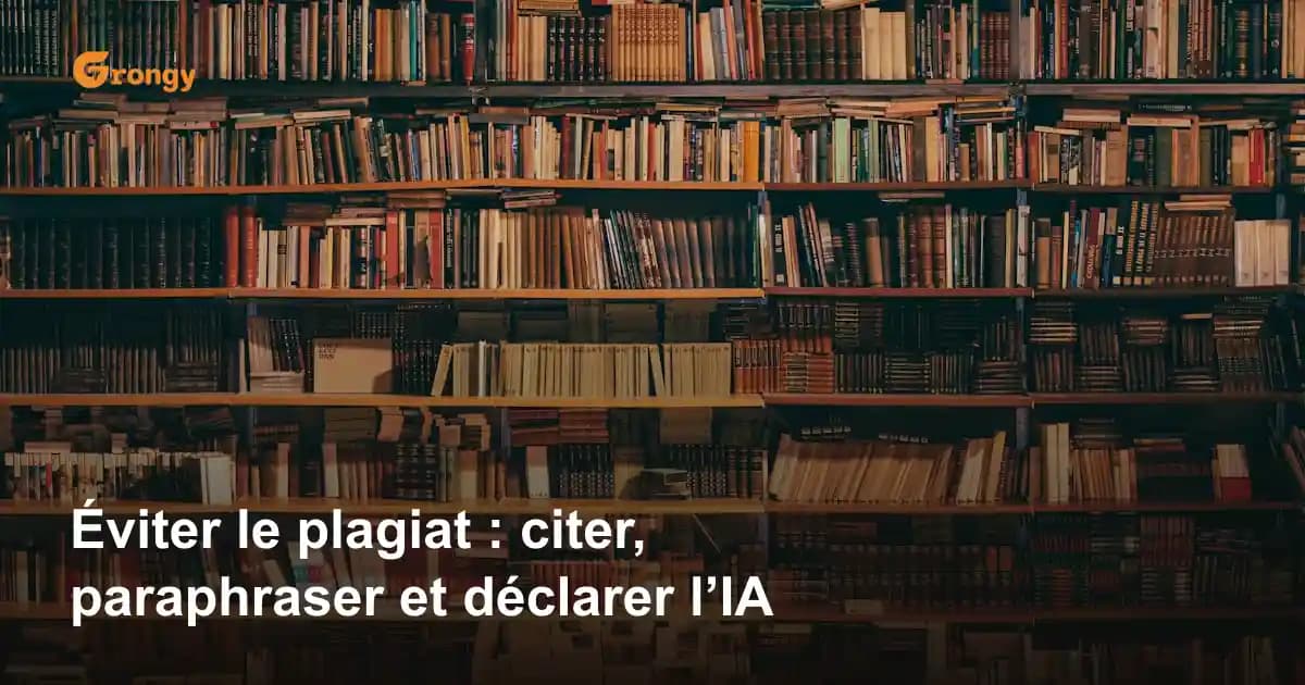Éviter le plagiat : citer, paraphraser et déclarer l’IA