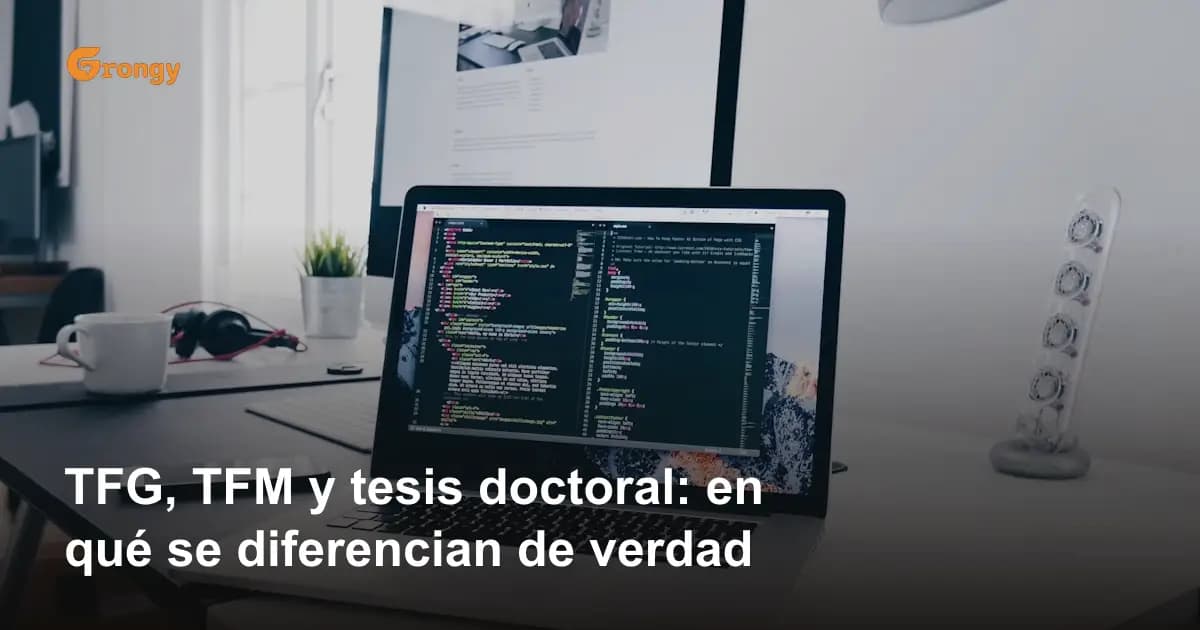 TFG, TFM y tesis doctoral: en qué se diferencian de verdad
