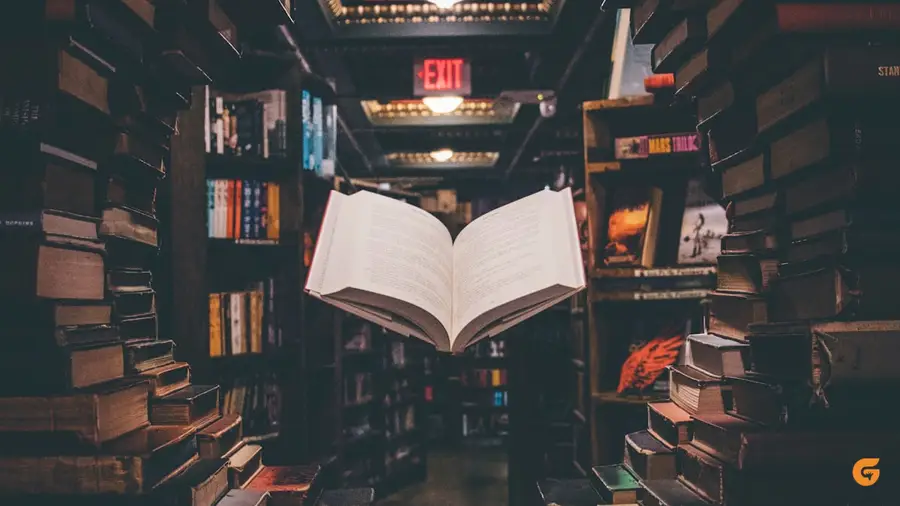 Holding an open book